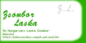 zsombor laska business card